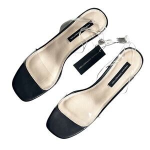 French Connection Women's Black Sandals Tia Heeled Size 10